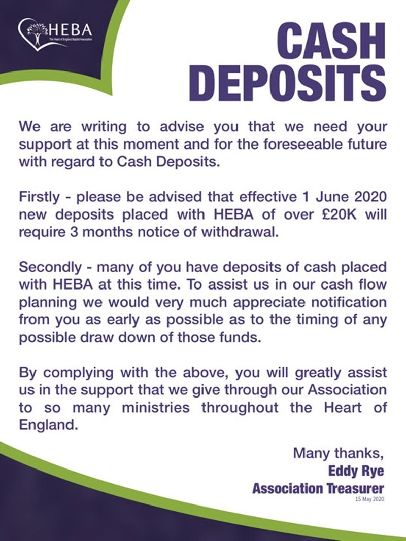 heba cash deposits