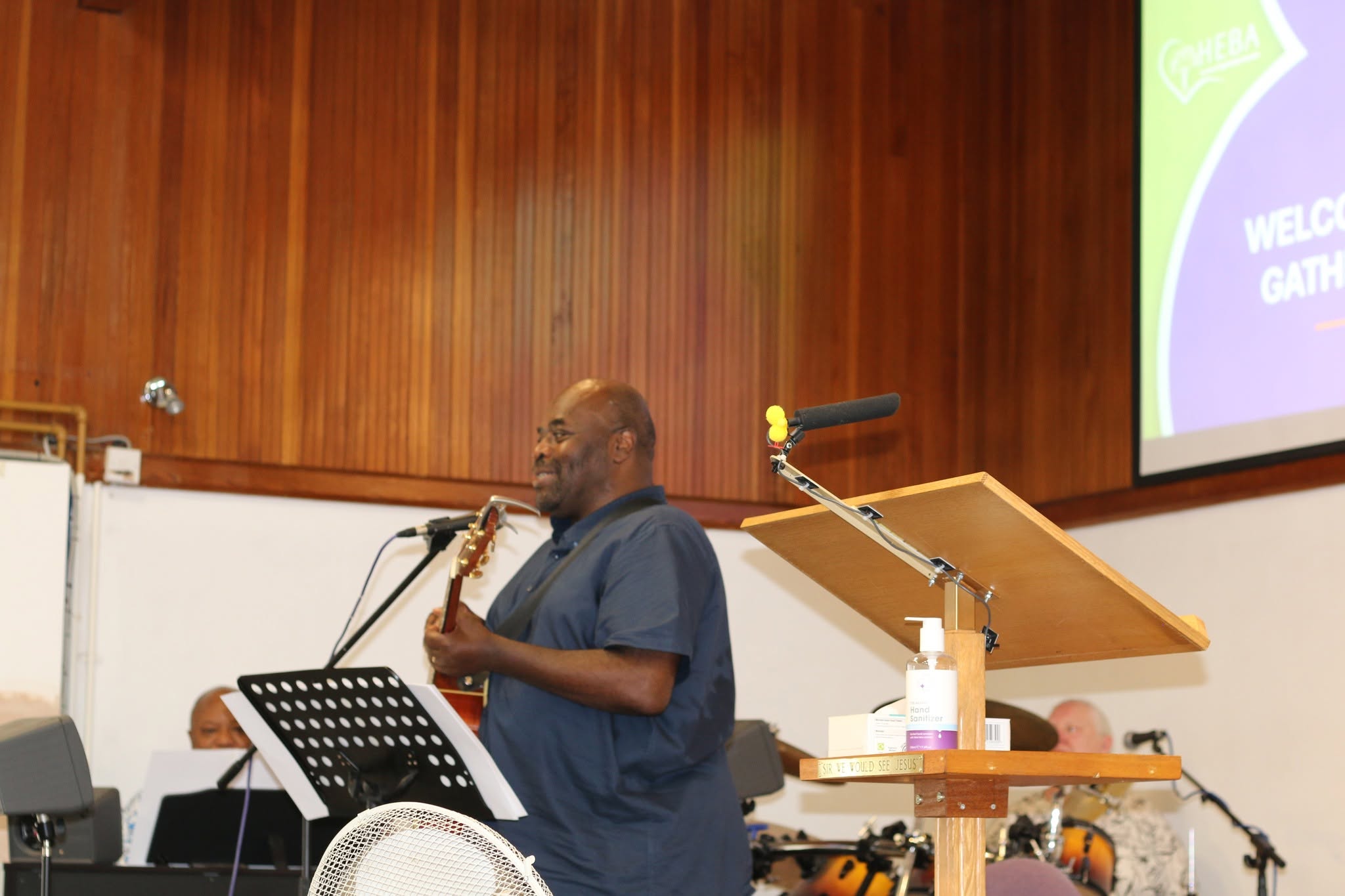 Dave leading worship