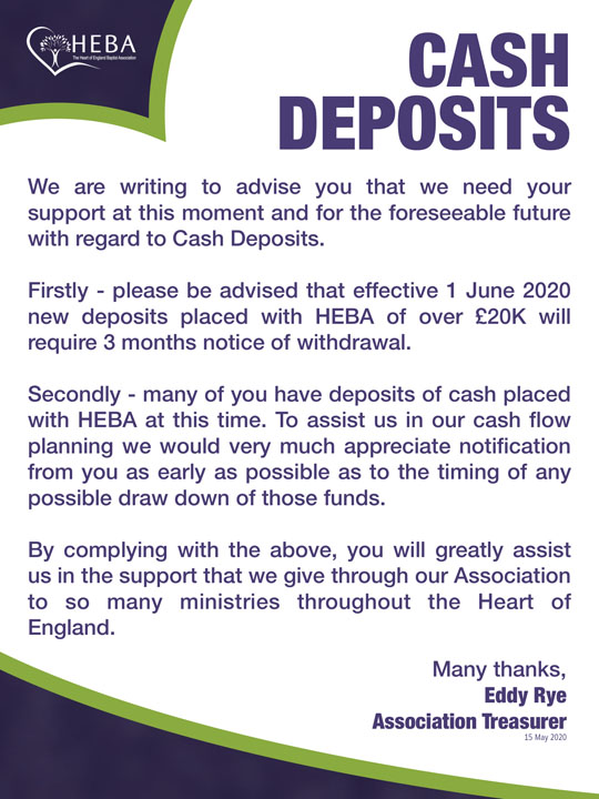 HEBA cash deposits